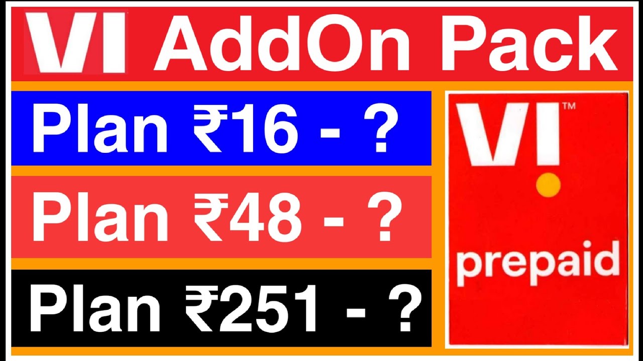 Vi AddOn Pack | Vi Data Booster Plan | Idea Vodafone Vi New AddOn Pack 2020 | Vi Data Pack |