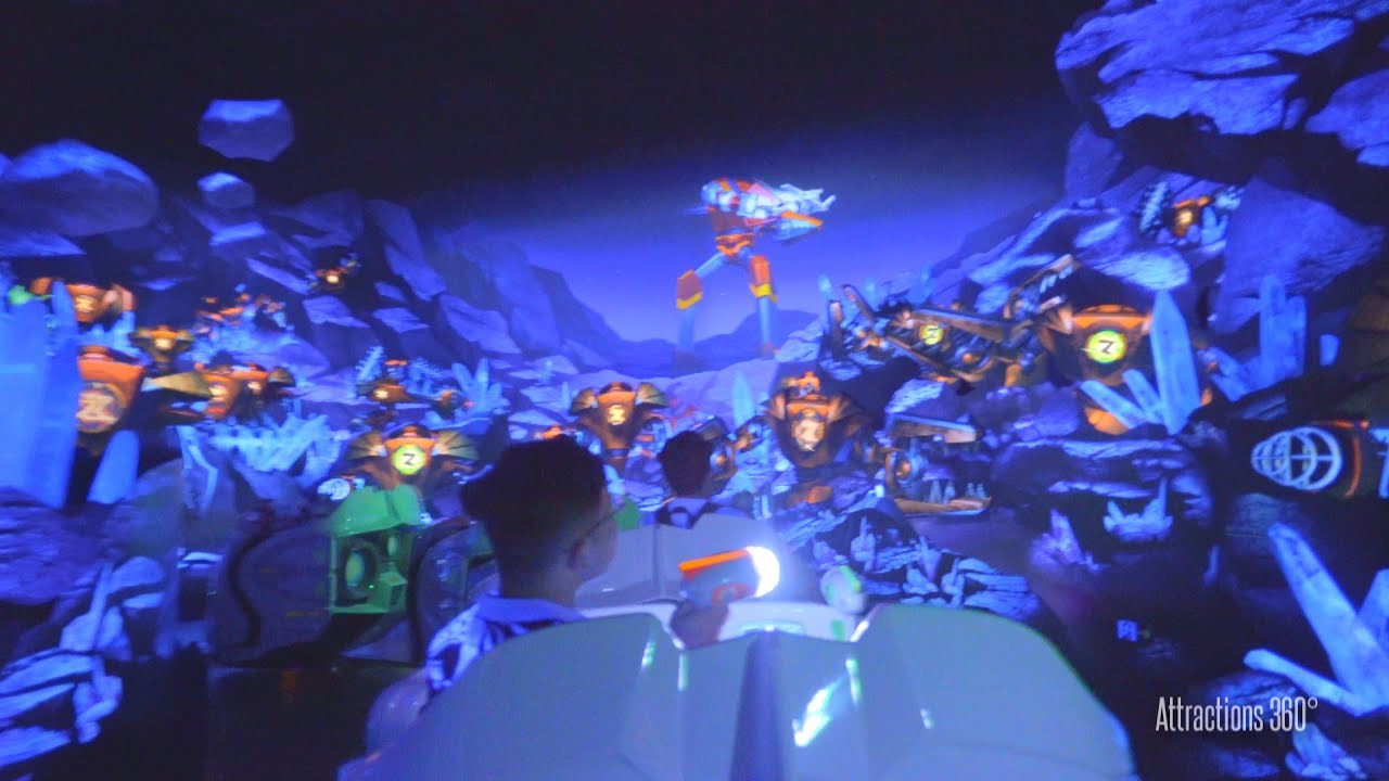 [4K] Full Shanghai Disneyland Buzz Lightyear Ride - Buzz Lightyear Planet Rescue