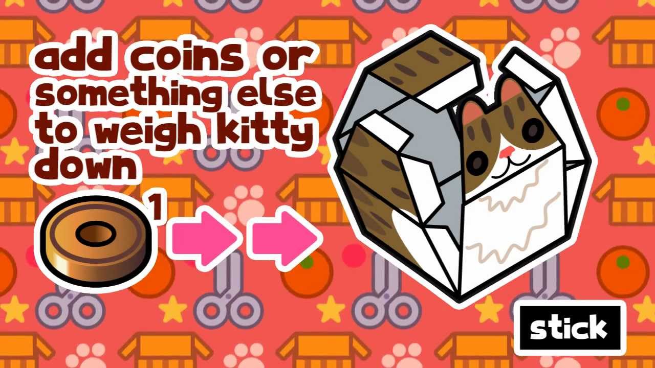 internet box cat papercraft