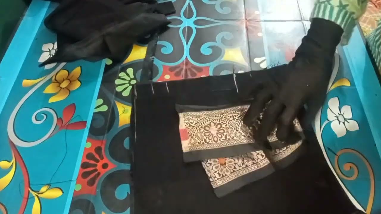 ফলস দিয়ে ব্লাউজ কাটিং।