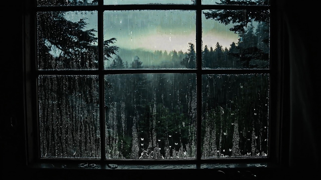 Звук дождя и грома за окном | Засыпайте за 5 минут | Идеально для сна