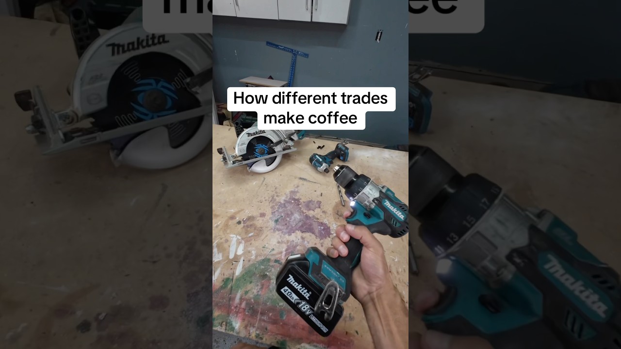 Every trade&rsquo;s morning brew 😂☕ #contractors #carpenters #constructionfails #sparky #welderlife