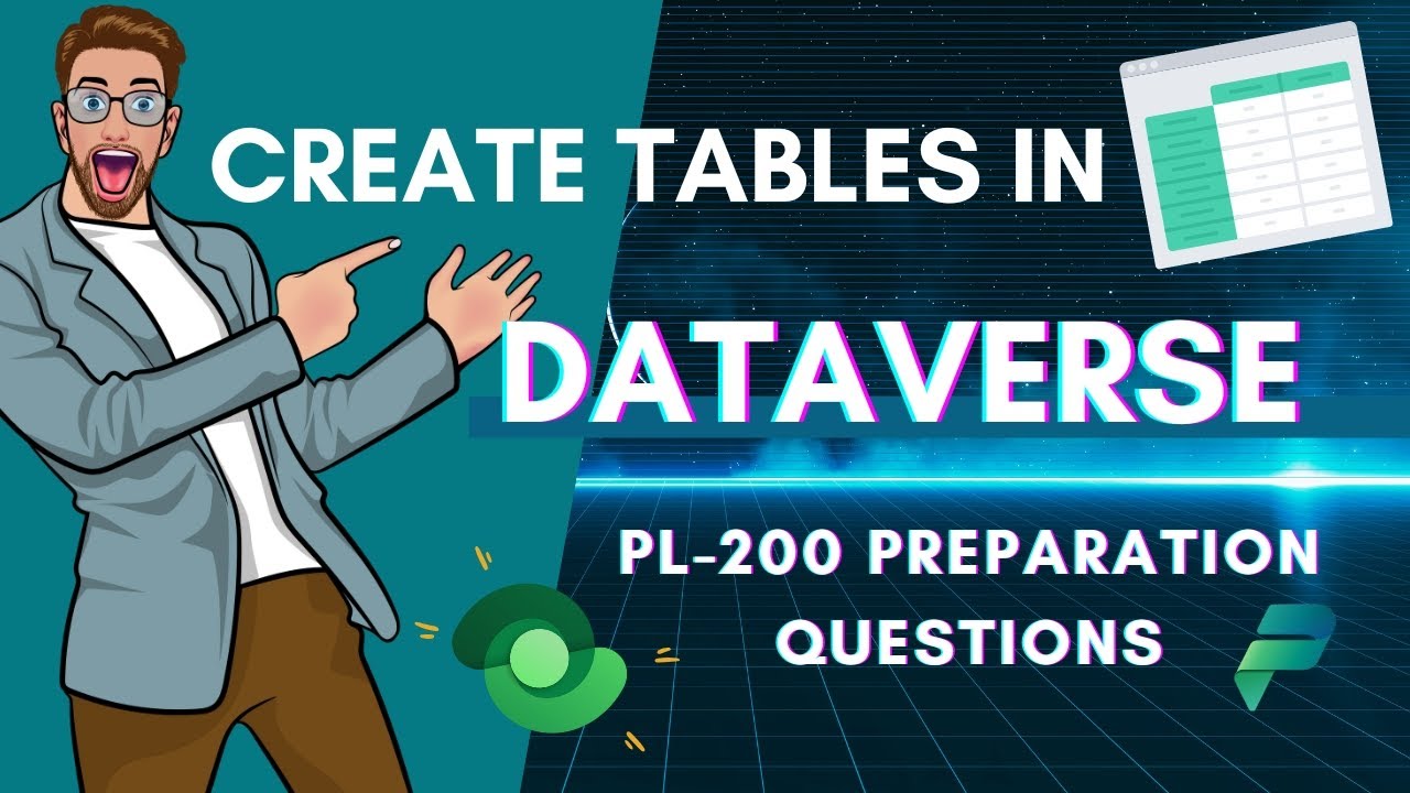PL-200 Practice Questions: Create Tables in Dataverse | Exam Prep (Lofi Background)
