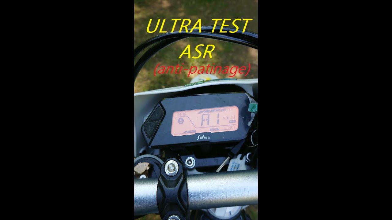 Test ASR (anti-patinage) sur ron ultra bee