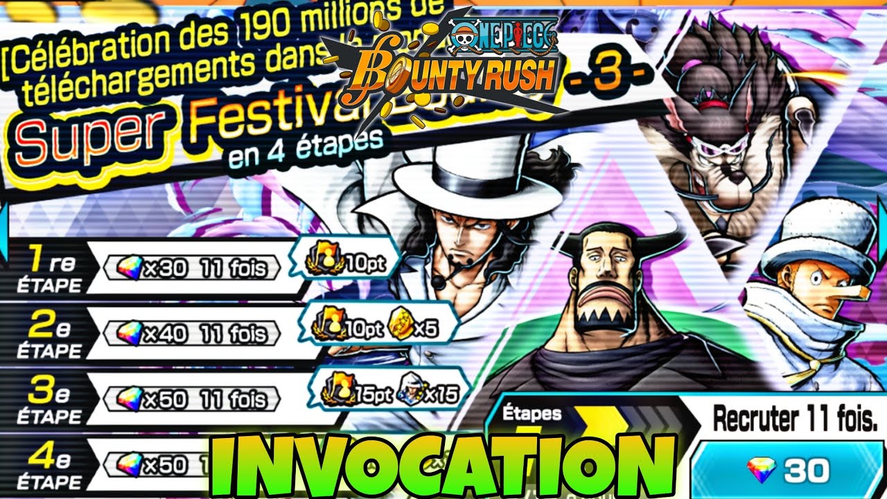INVOCATION !!! ON TENTE DE RECUPERER LUCCI SBF , BUENO & KAKU V2 !!! | ONE PIECE BOUNTY RUSH - OPBR