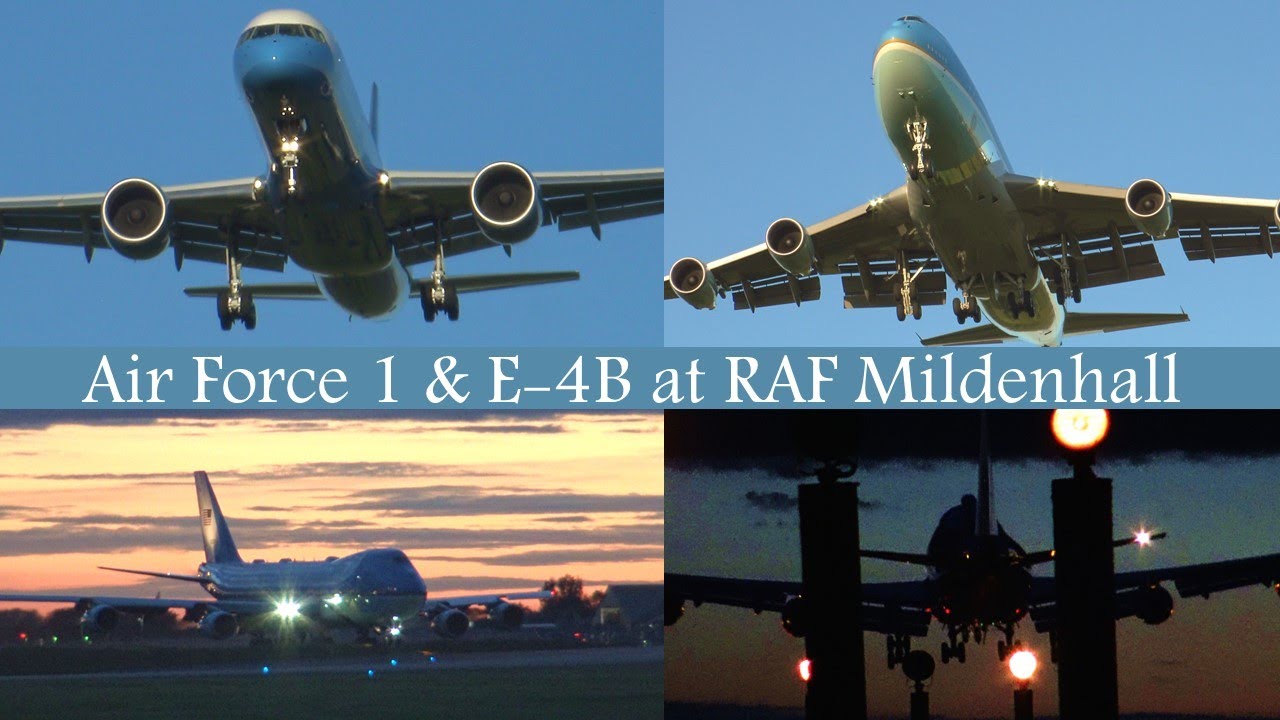 POTUS Visit | AIR FORCE 1, E-4B, C-32 & More! | RAF Mildenhall