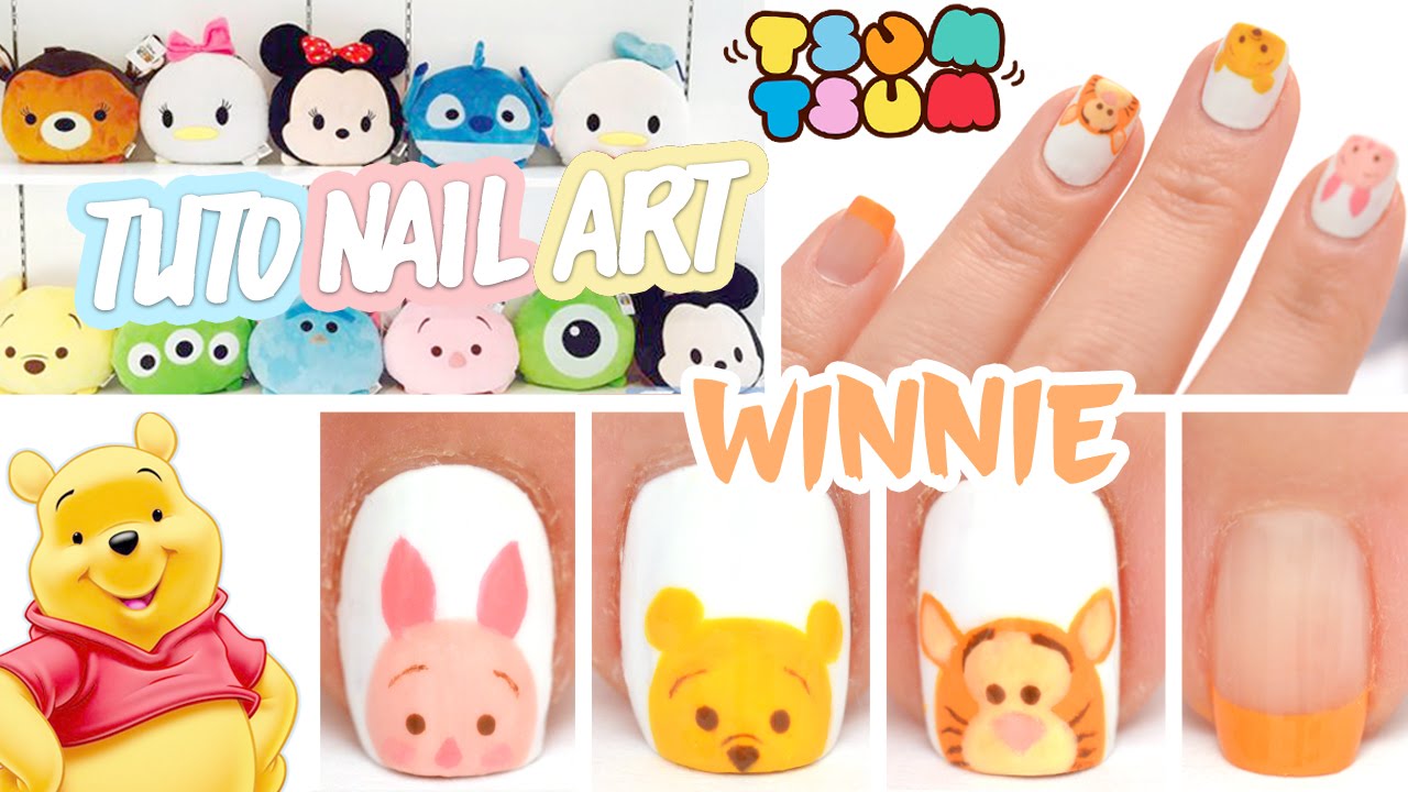 Nail art ♡ Tsum Tsum Winnie l'ourson