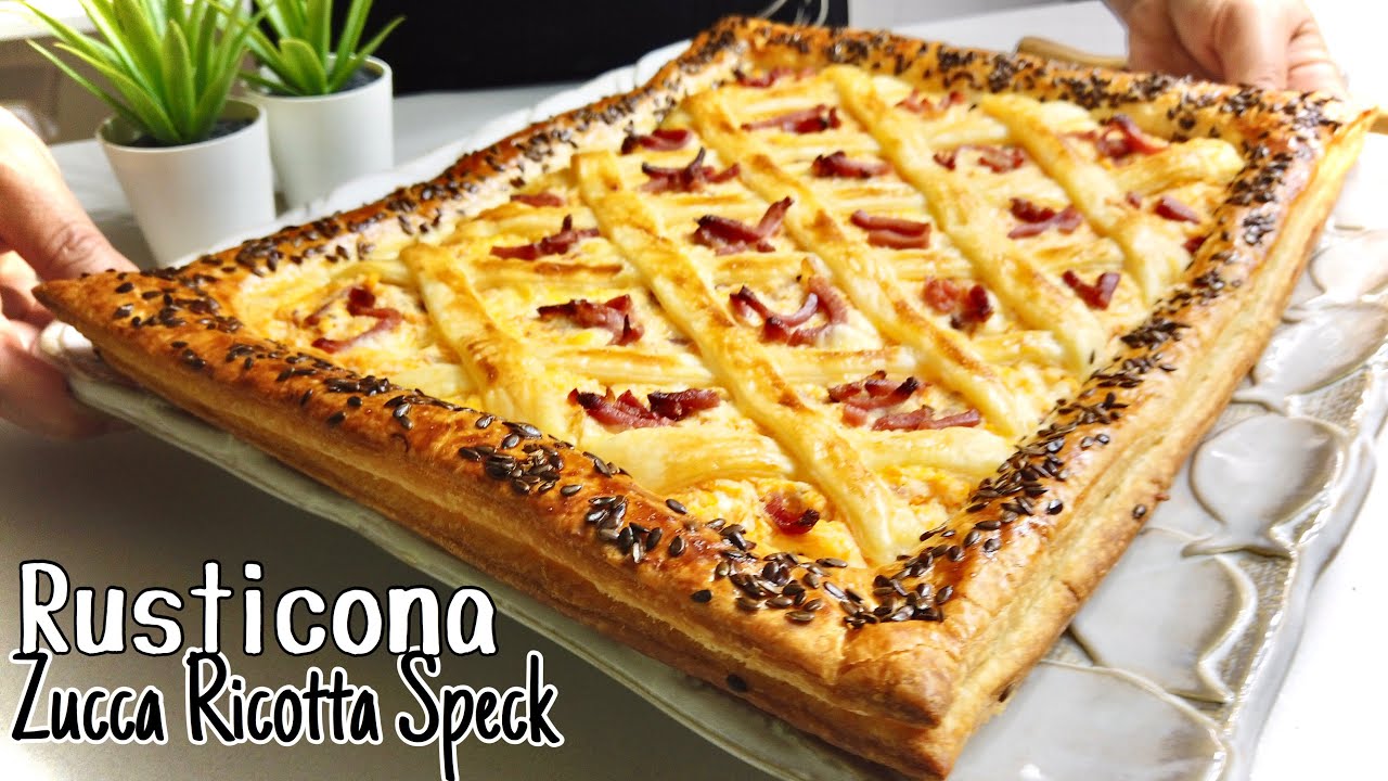 TORTA RUSTICA ZUCCA RICOTTA E SPECK Facile e veloce 🎃 RUSTIC PUMPKIN PIE