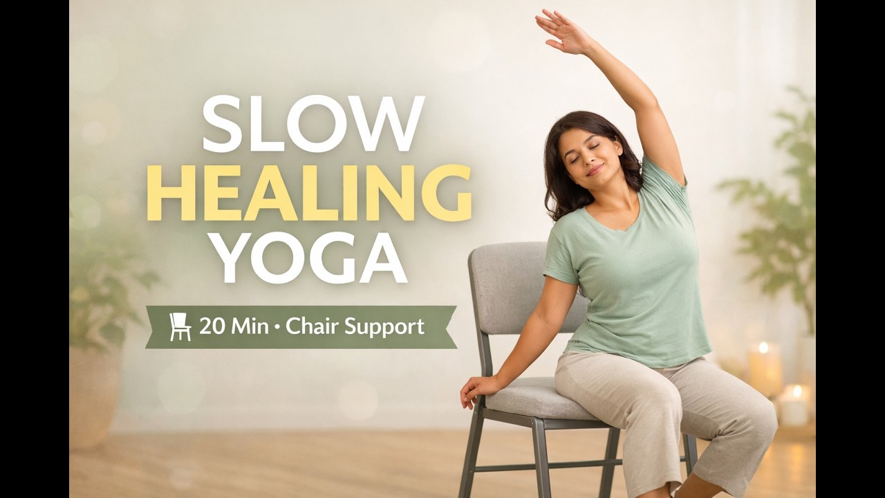 SLOW HEALING YOGA-20 Min | Chair Support