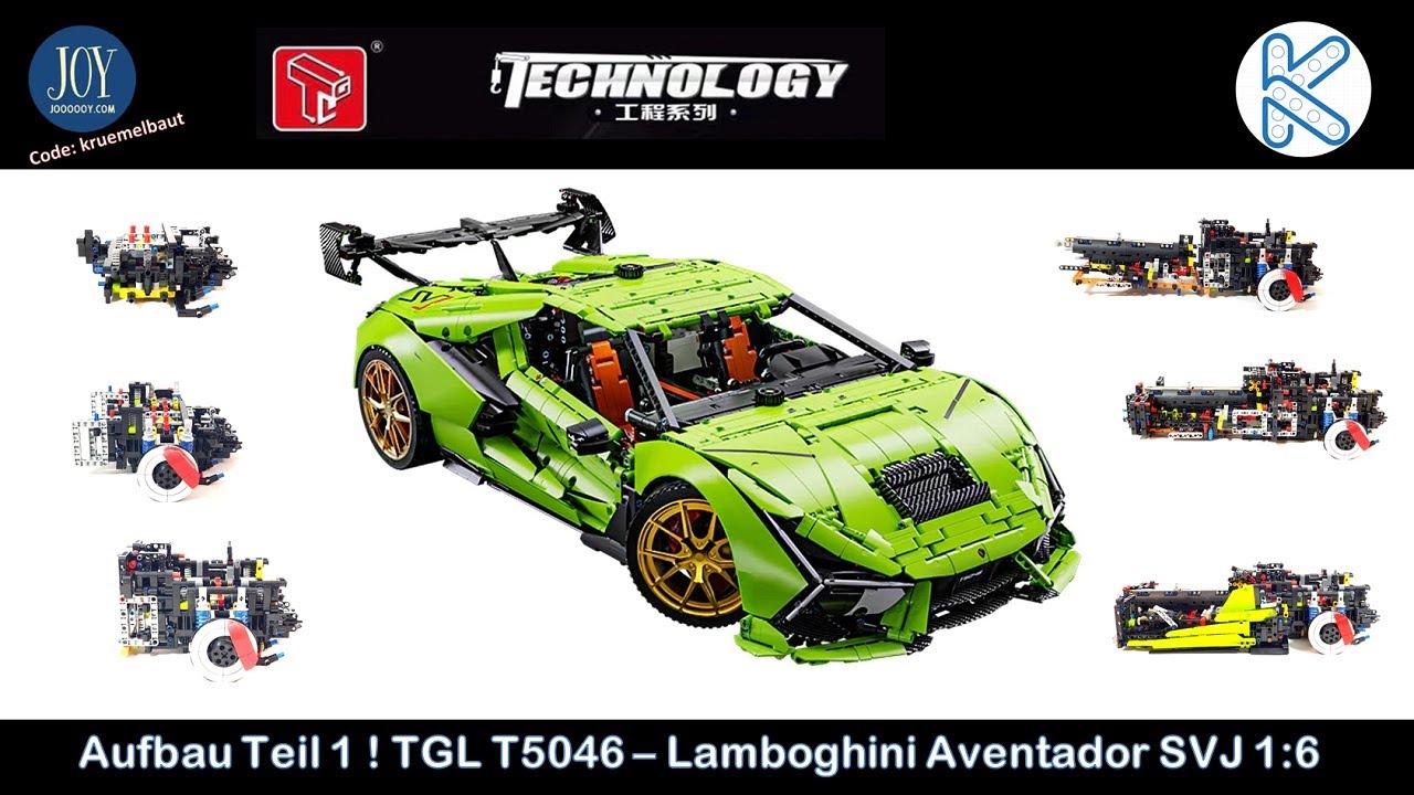 Grenzwertig nervenraubend! Aufbau Teil 1! TGL ( Taigaole ) T5046 - Lamborhini Aventador SVJ 1:6