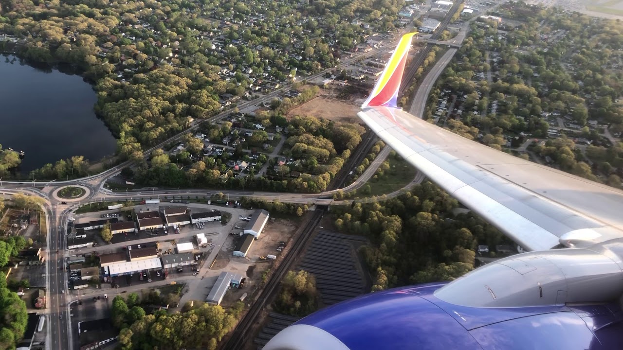Southwest Takeoff from Providence on Gorgeous Spring Morning