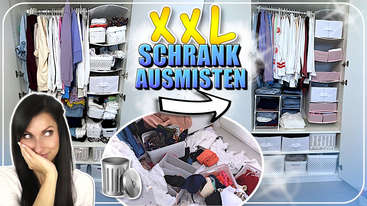 👗Kleiderschrank👙ausmisten und organisieren | XXL Declutter | Frühlingsrolina