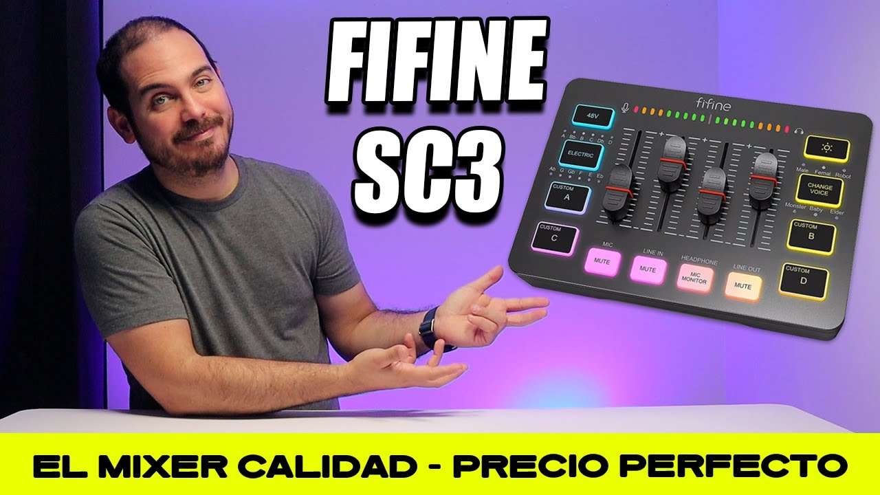 FIFINE SC3 El Mixer Calidad-Precio Perfecto 2024