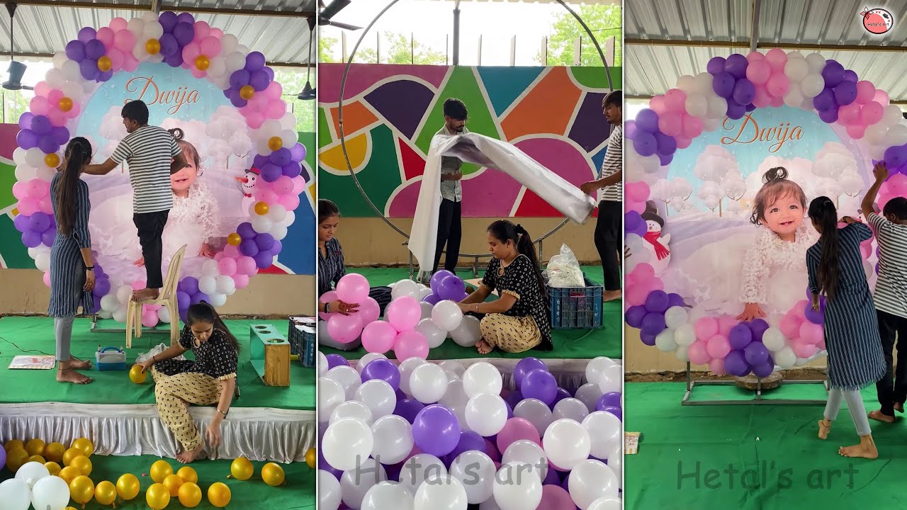 Birthday party decoration - empty space decor ideas #diy #party #birthday #decor