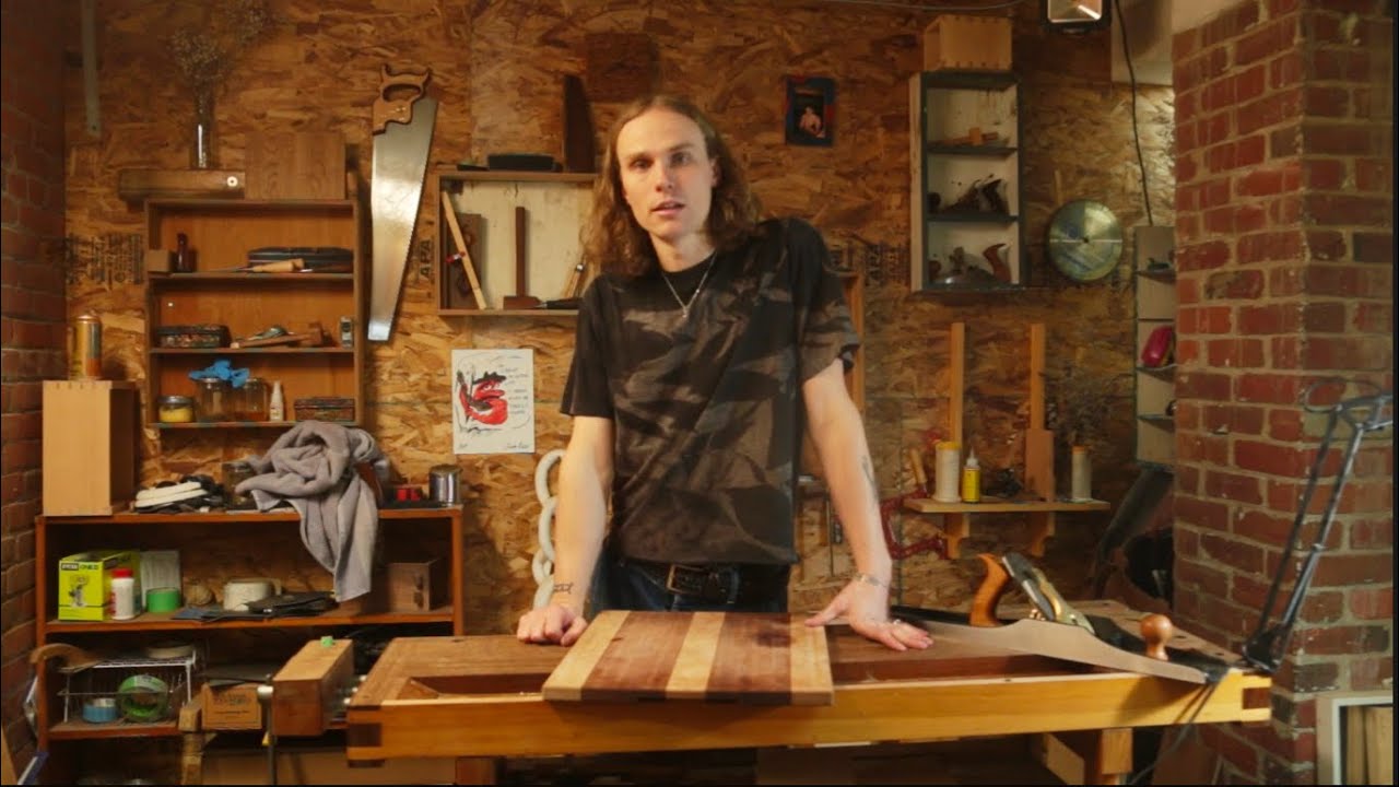 Fixing a warped cutting board by hand