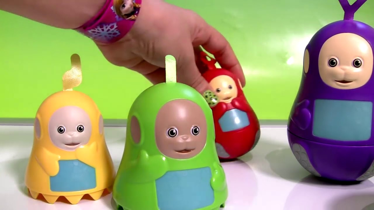 Teletubbies Stacking Cups Bubble Guppies Surprise Play Doh Kinder Shopkins Huevo