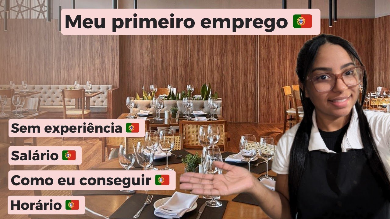 COMO É TRABALHAR EM RESTAURANTE EM PORTUGAL| empregada de mesa (garçonete)
