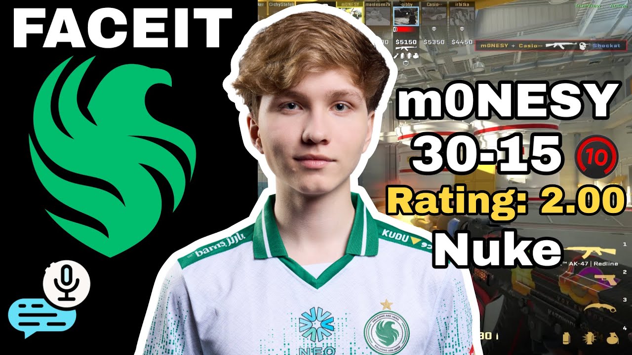 m0NESY Nuke (30-15) K/D 2.0 m0NESY FACEIT Highlights CS2 DEMO