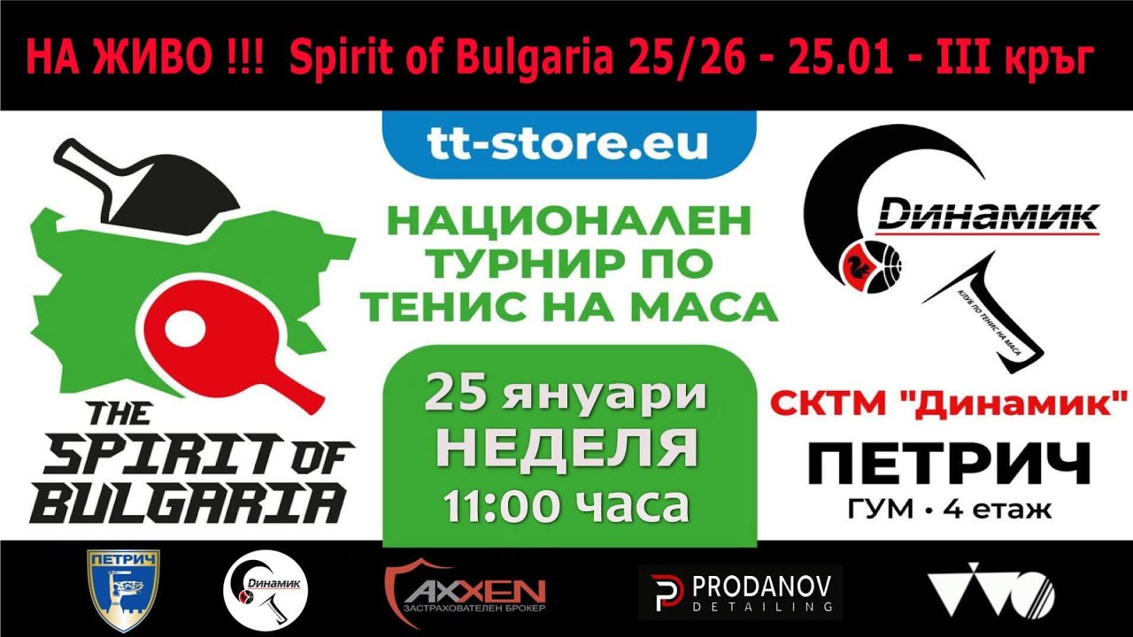 2 / НА ЖИВО !!! Spirit of Bulgaria 2025 / 2026 - III кръг, 25.01 - СКТМ 