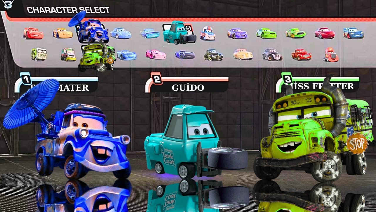 Cars 3: Driven to Win Custom Cup Split screen 3 player #cars3driventowin #cars3 #disney #pixar