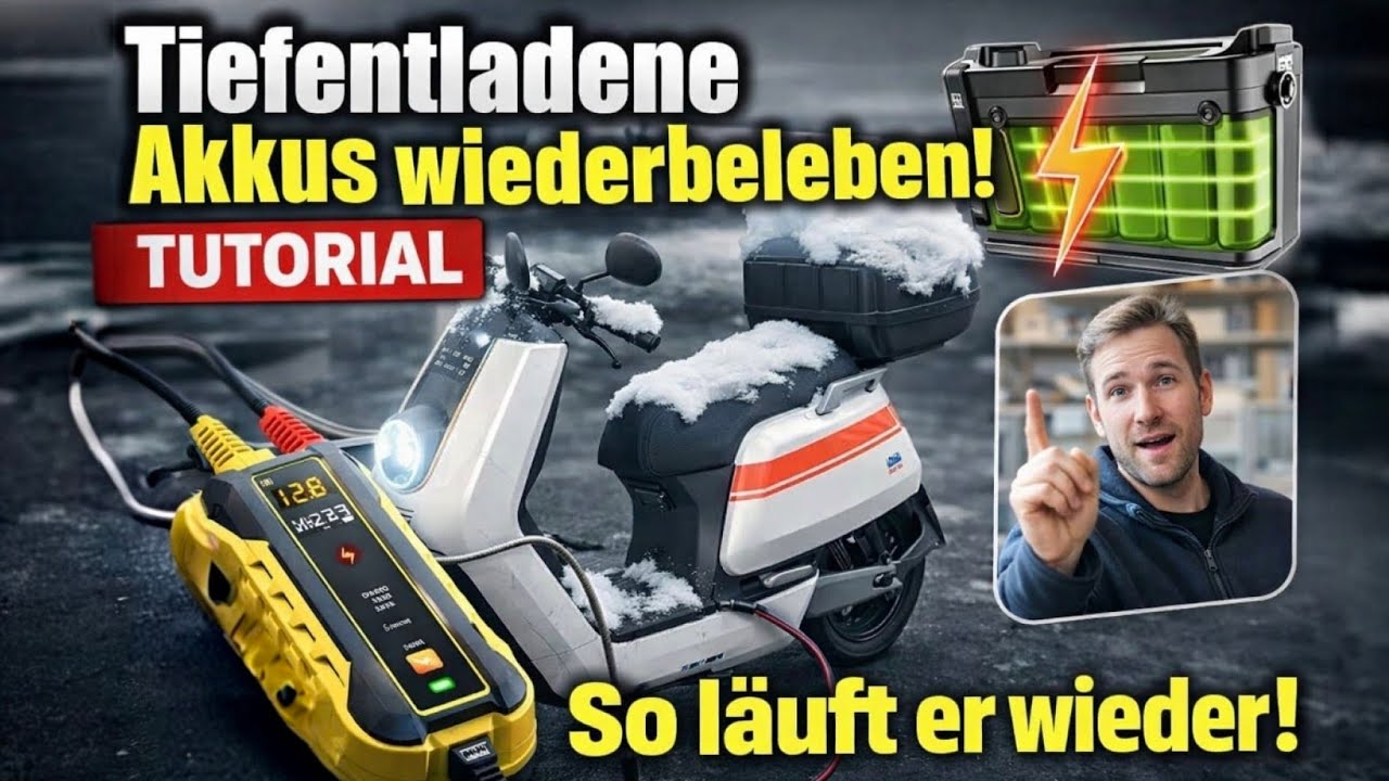 NIU Elektro-Roller tiefentladene Batterie wiederbeleben