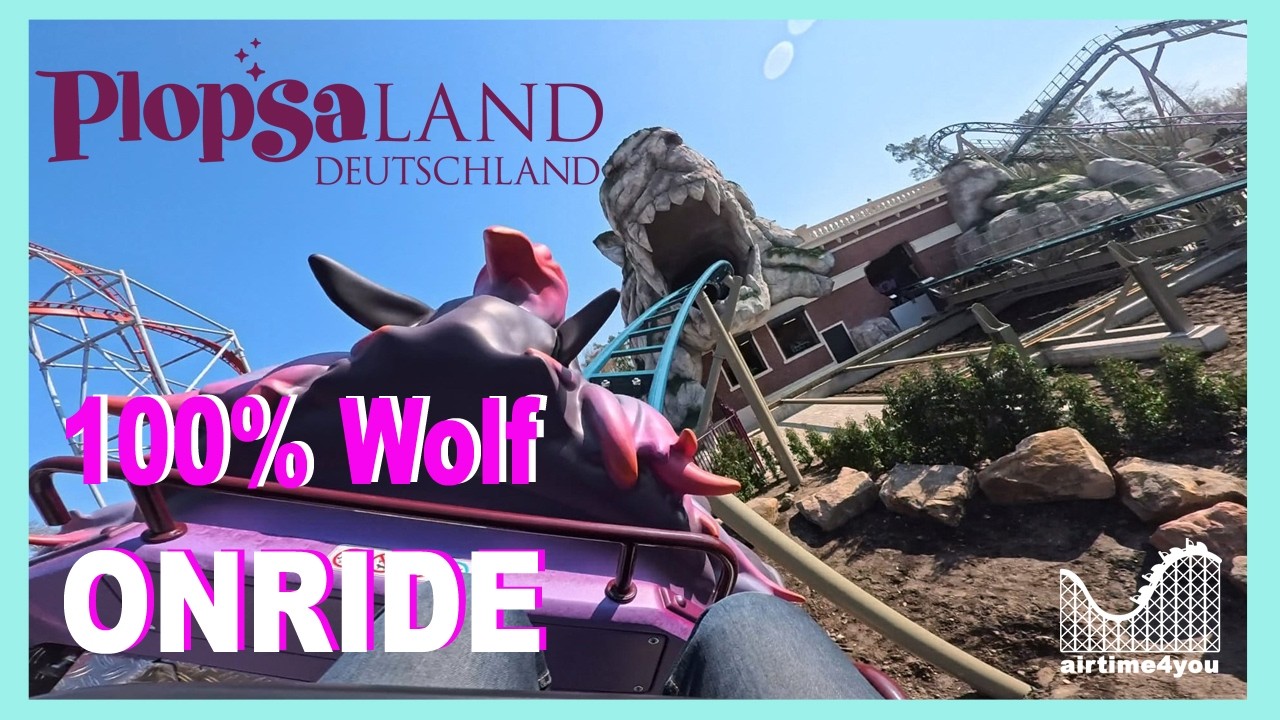 100% Wolf - ONRIDE - 1st row - Die Neuheit im Plopsaland Deutschland - 18.03.2026