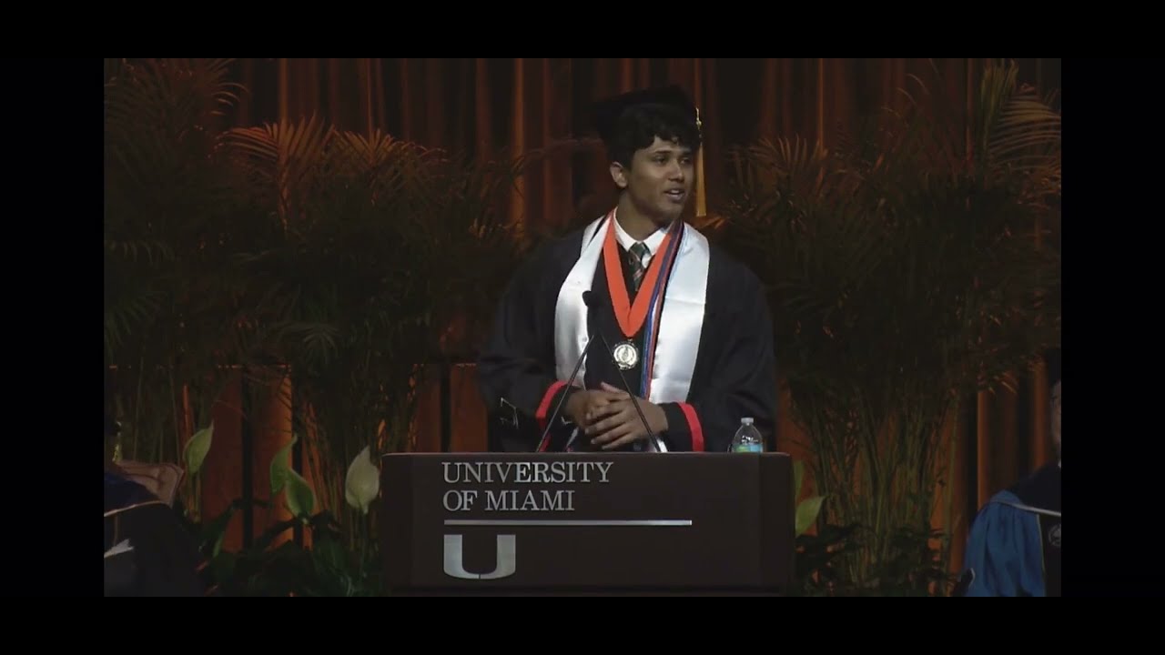 College Student forgets to tell parents he is giving the Commencement Speech at graduation 2022