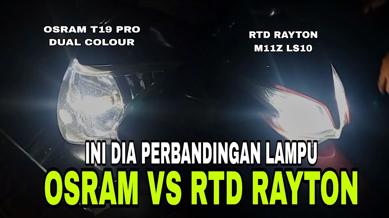 ADU TERANG ❗✨ RTD M11Z LS10 vs OSRAM T19 PRO DUAL COLOUR || Motovlog Indonesia