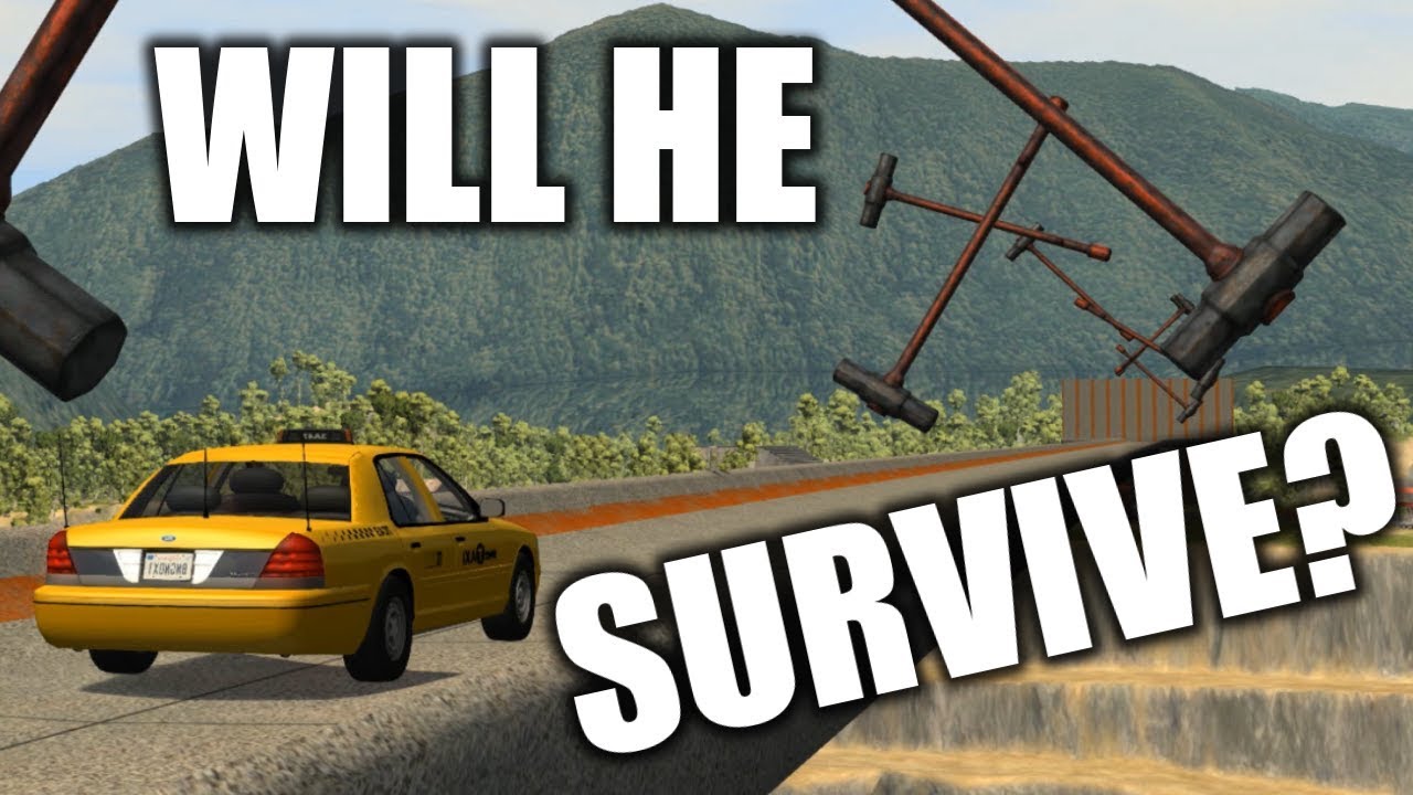 BeamNG Drive HAMMER GAUNTLET #2 - Total Destruction - CrashSym