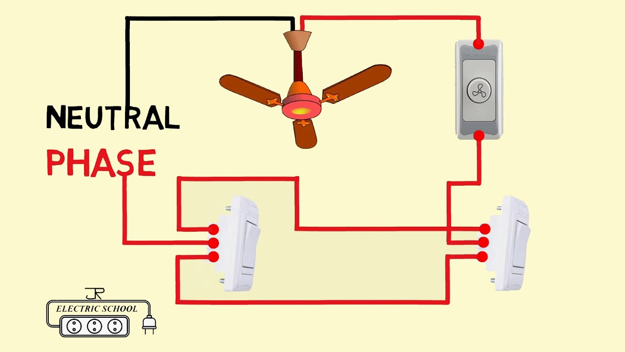 two way switch fan regulator connection diagram