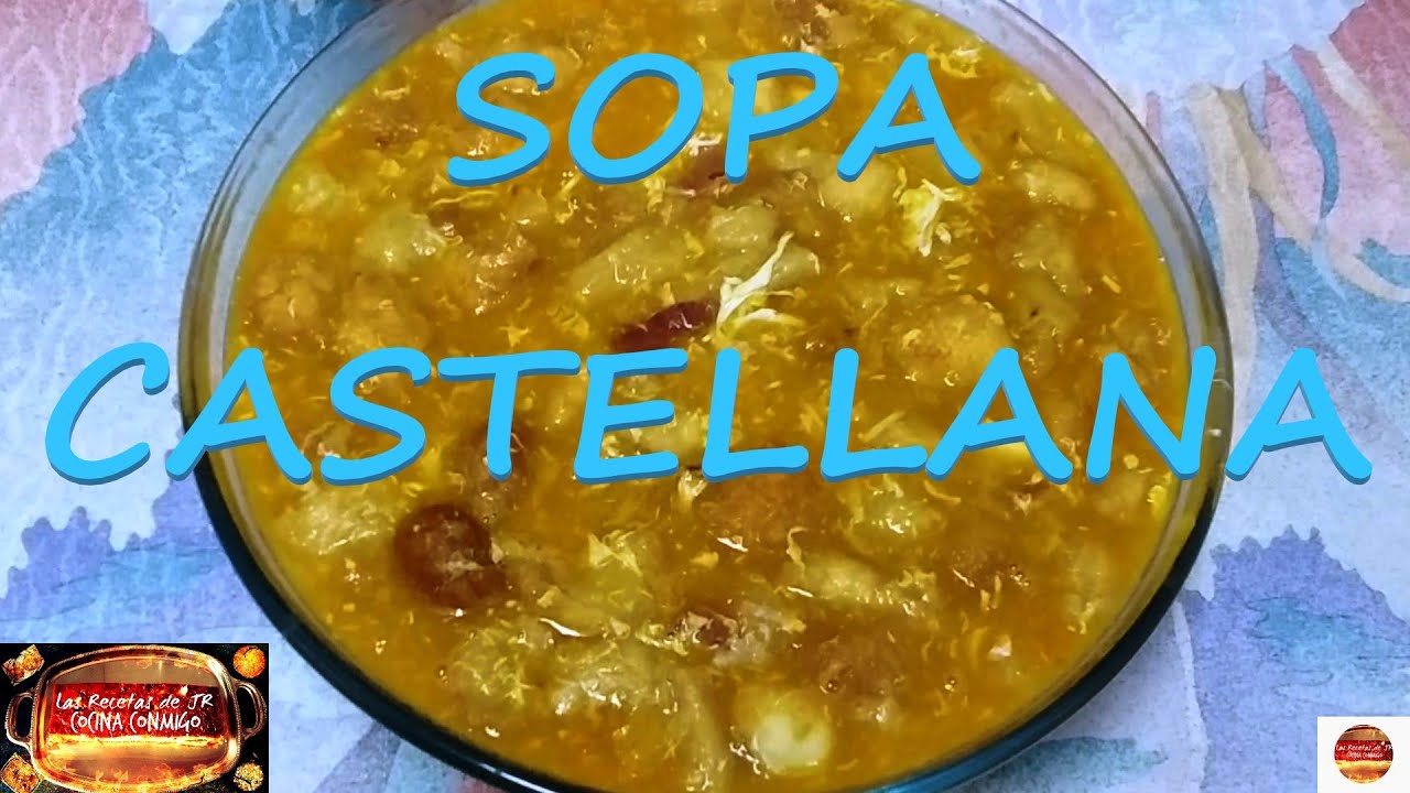 SOPA♨️CASTELLANA🍗CON CALDO DE COCIDO - RECETA MUY FÁCIL