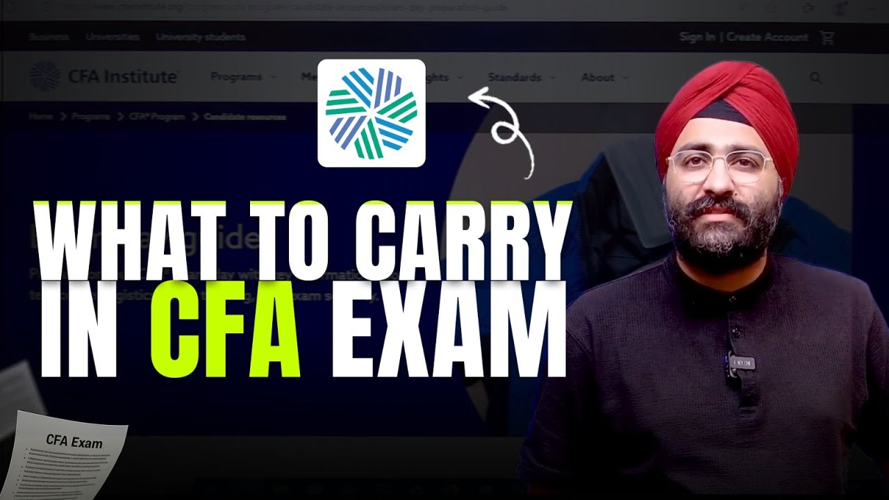 Basic Things to carry in CFA Exam Hall | Step by Step Guide by Karan sir @thewallstreetschool