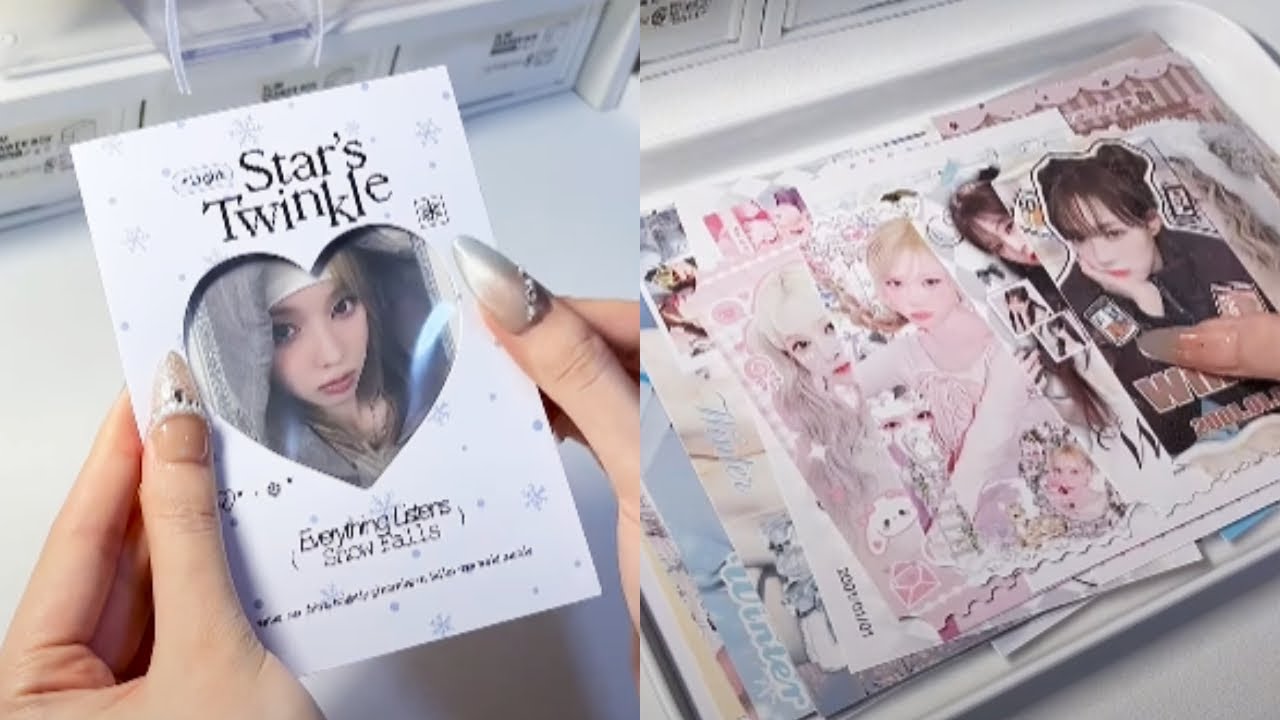 沉浸式打包小卡丨白噪音丨甜甜圈主题包装#沉浸式 #助眠 #小卡打包 #打包视频 #aespa