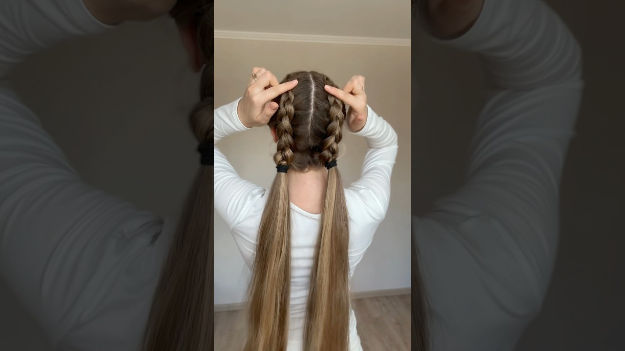 Туториал на французкие косы 😍🫰🏻 #hairstyle #туториал #hairtok #hair #hairtutorial #haircut