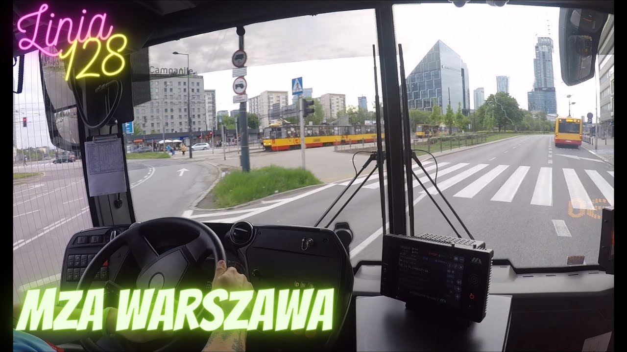 #25 Linia  128 Kierowca Autobusu Warszawa - kier. pl. Piłsudskiego U18 Electric #5925