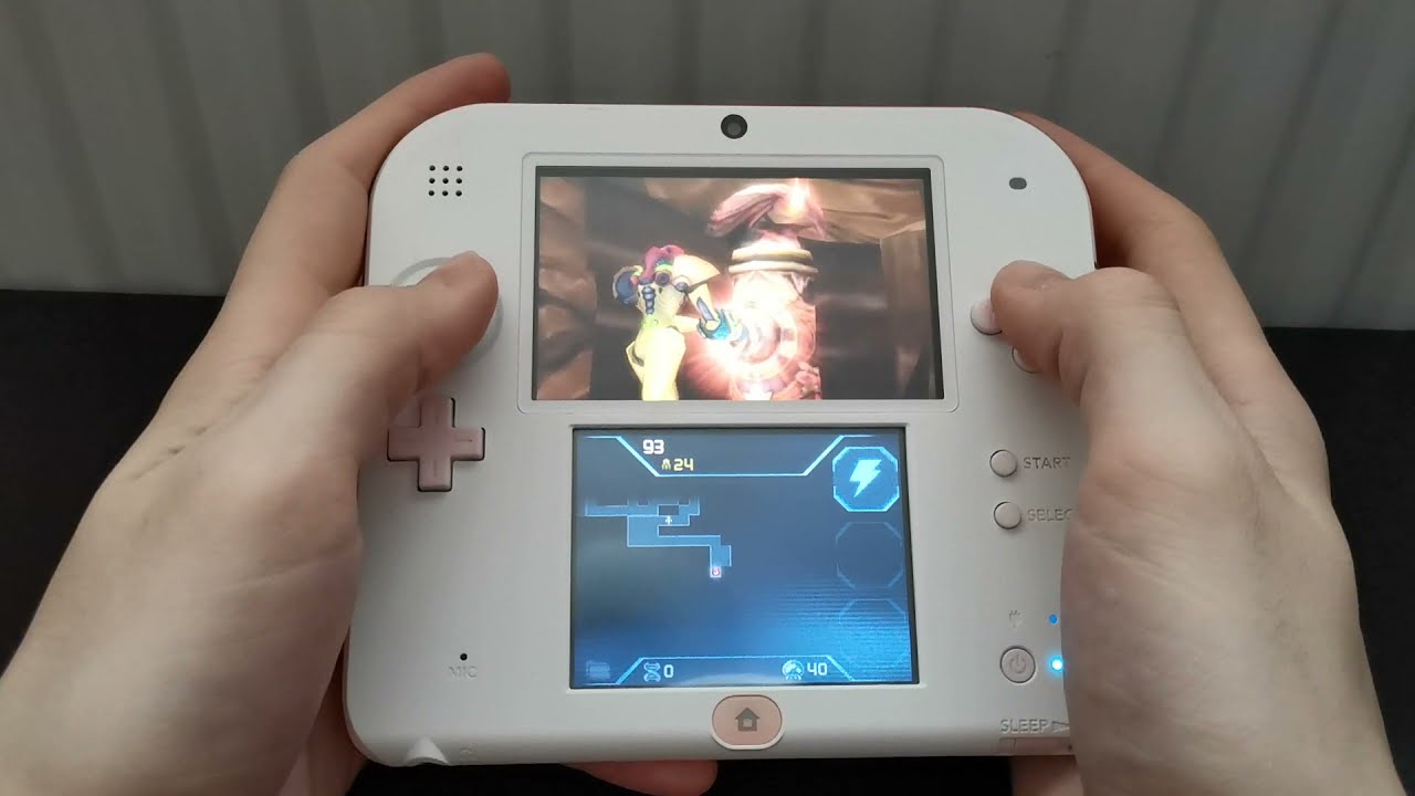 Metroid: Samus Returns Nintendo 2DS Handheld Gameplay