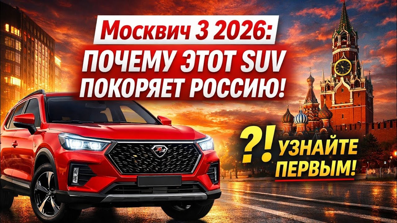 Москвич 3 2026: Почему этот SUV покоряет Россию! Узнайте первым!