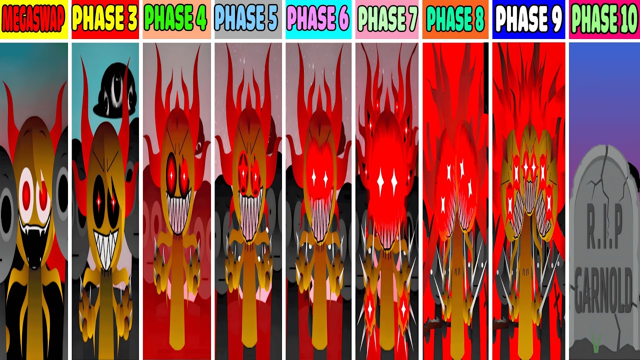 Incredibox Sprunki: All Phase From Phase 3 To Phase 10 But Megaswap (Footlong's Take)