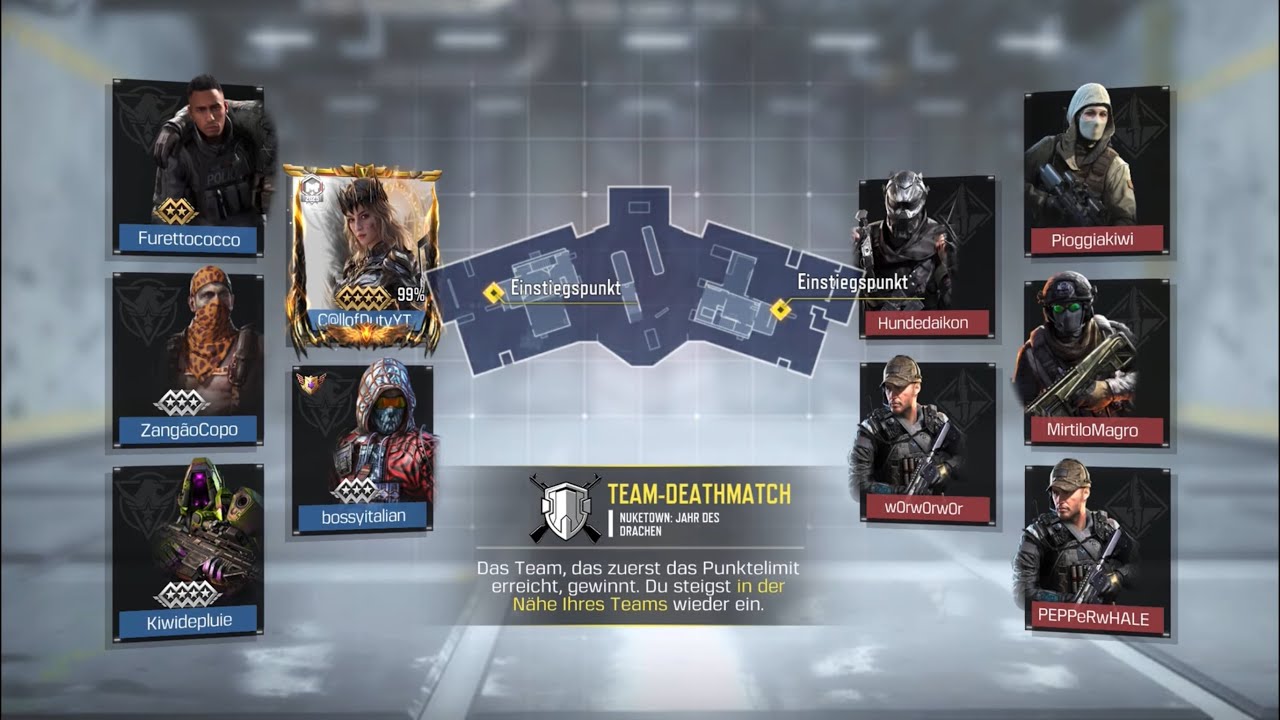 ✨💣✨Call of Duty mobile „Nuketown Y“ Team Deathmatch, ✨🥇1st.✨💥LEGENDÄRY💥🌟 Season 6/🩸KN 44Warbreaker👊