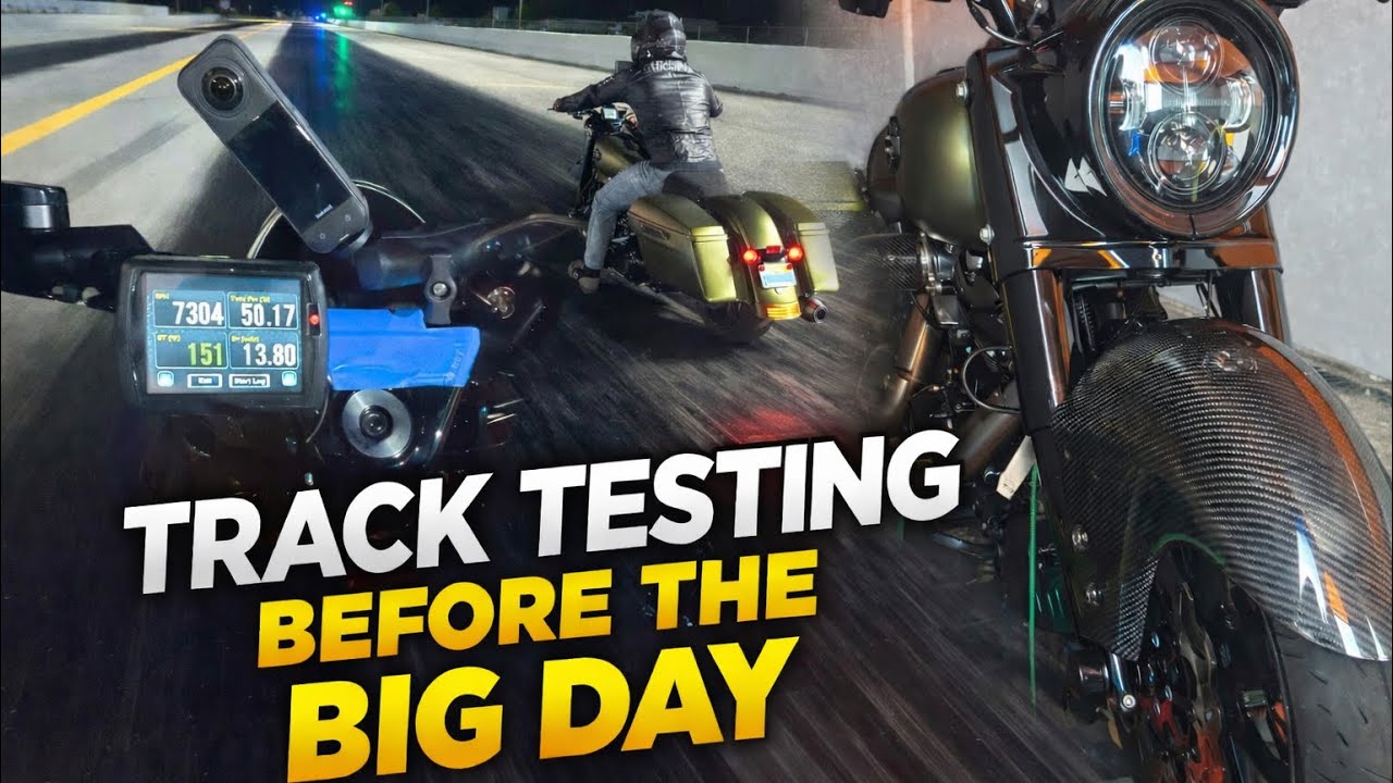 TAKING MY HARLEY TO THE RACETRACK FOR THE FIRST TIME! (MUST SEE)