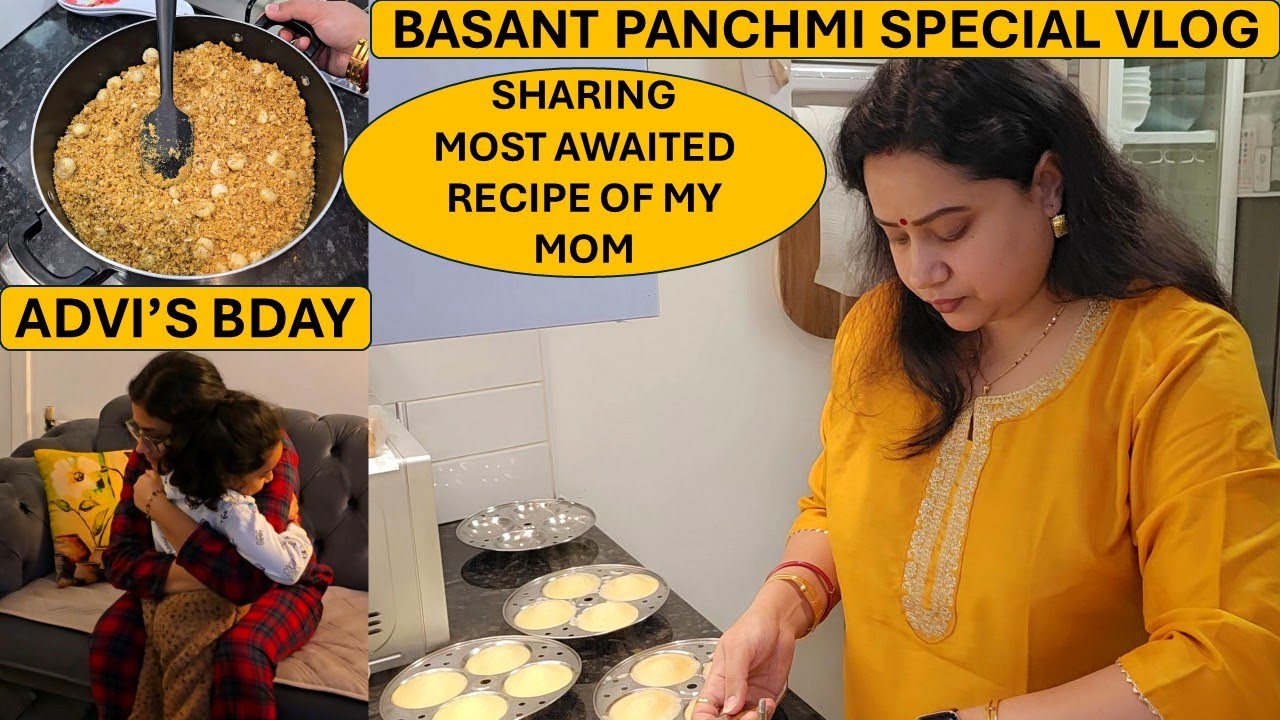 Struggling Tough Day To Manageable Day - Basant Panchami Vlog | U.P. Special Recipe Of Besan Sanda