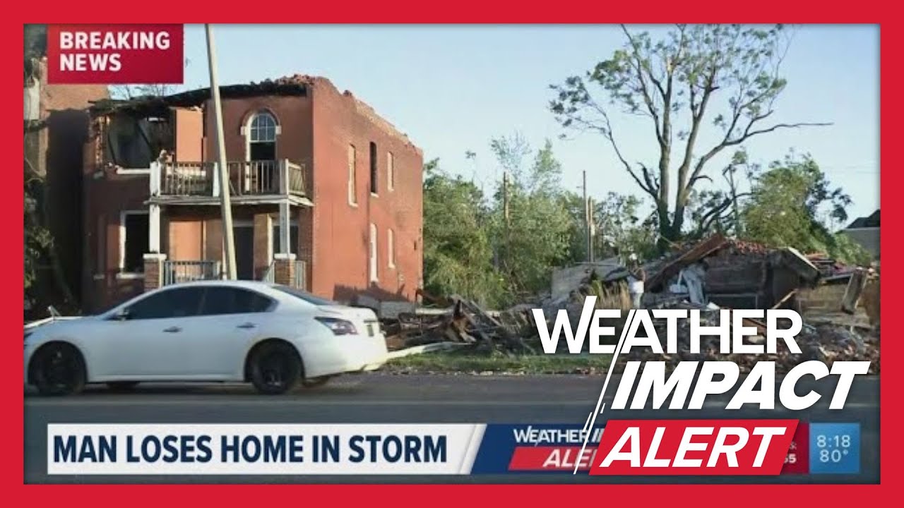 St. Louis man loses home during severe storms