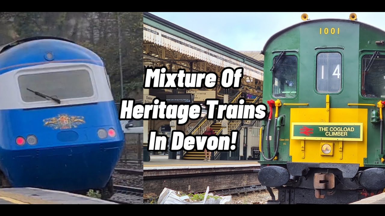 Mixture Of Heritage Traction In Devon With Hastings DEMU, NMT And Midland Pullman! [04/2024]