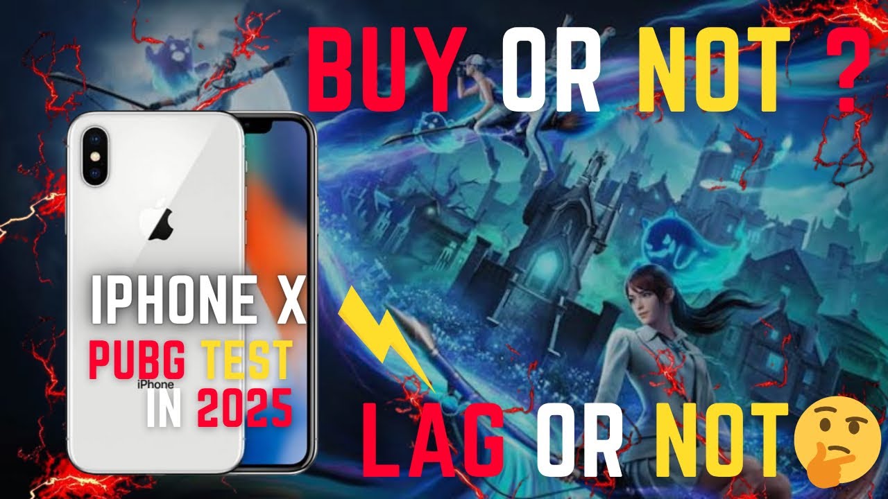 iPhone X PUBG Test in 2025🔥-Super Smooth + 60FPS || PUBG MOBILE