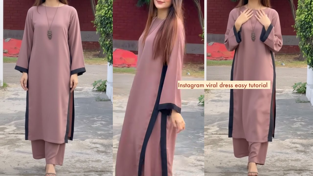 Instagram Trending Dress Design Inspired by Safia's | Step-by-Step Tutorial (M Size)
