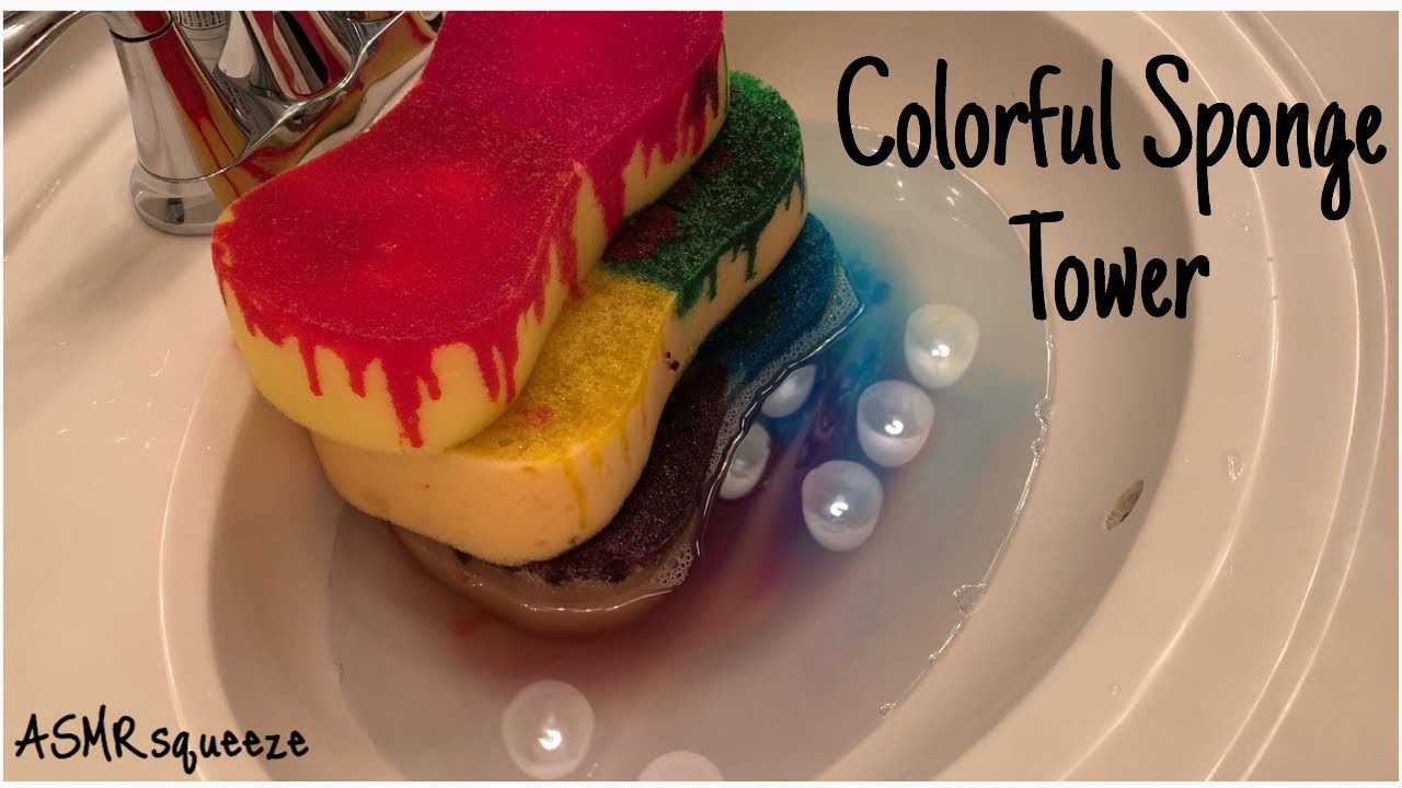 Colorful Sponge Tower/ASMRsqueeze