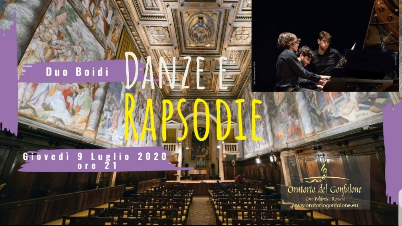 Danze e Rapsodie -  Duo Boidi - Oratorio del Gonfalone