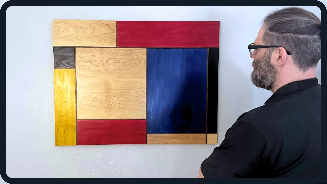 Woodworking Meets Modern Art | Mondrian-Inspired Build
