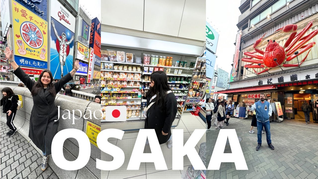 CONHECENDO OSAKA, COMIDAS DE RUA, DONTOBORI - CASEI E IMIGREI