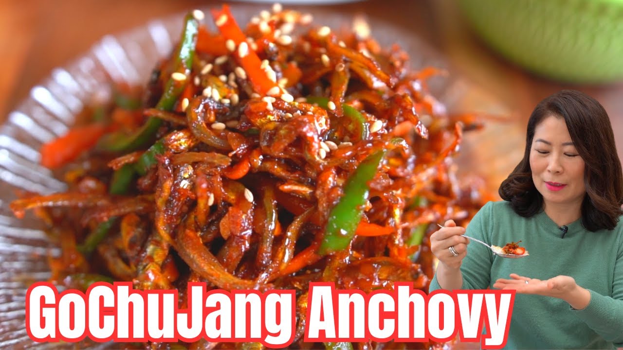 🌶SPICY 🧄GARLICKY GoChuJang Dried-Anchovy Stir-Fry [Korean Side Dish Recipe]  고추장멸치볶음